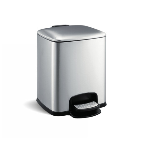 Κάδος με πεντάλ PREMIUM, ορθογώνιος, 8 L, soft close / ανοξείδωτο ατσάλι με σατινέ φινίρισμα #1