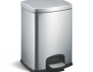 Κάδος με πεντάλ PREMIUM, ορθογώνιος, 12 L, soft close / ανοξείδωτο ατσάλι με σατινέ φινίρισμα