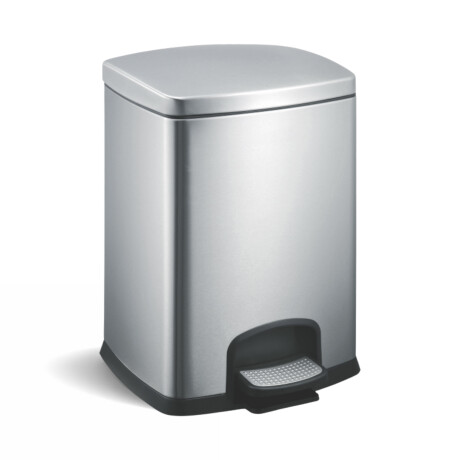 Κάδος με πεντάλ PREMIUM, ορθογώνιος, 12 L, soft close / ανοξείδωτο ατσάλι με σατινέ φινίρισμα #1