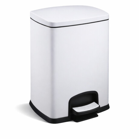 Κάδος με πεντάλ PREMIUM, ορθογώνιος, 20 L, με λειτουργία soft close / λευκός #1