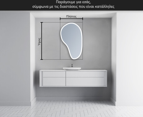 Ακανονιστοσ καθρεπτησ τοιχου μοντερνοι S222 #4
