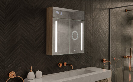 Ντουλάπι Μπάνιου Με Καθρέφτη LED - L02 Emily 66,5 x 72εκ