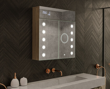 Ντουλάπι Μπάνιου Με Καθρέφτη LED - L06 Emily 66,5 x 72εκ