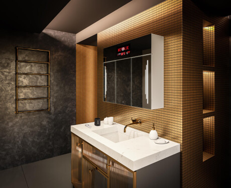 Smart Ντουλάπι Μπάνιου Με Καθρέφτη LED - L27 Sarah 100 x 72εκ #12