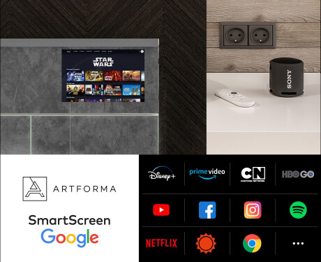 Smart Ντουλάπι Μπάνιου Με Καθρέφτη LED - L55 Sarah 100 x 72εκ #5