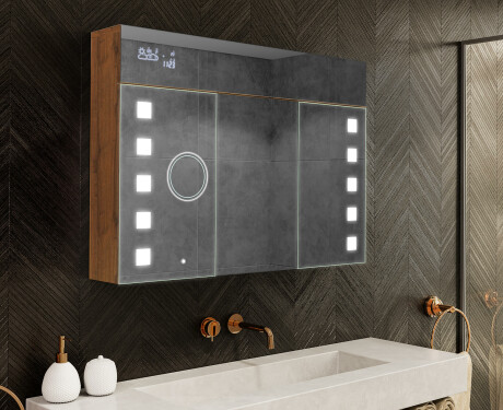Ντουλάπι Μπάνιου Με Καθρέφτη LED - L03 Emily 100 x 72εκ