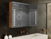 Ντουλάπι Μπάνιου Με Καθρέφτη LED - L55 Emily 100 x 72εκ #1