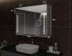 Ντουλάπι Μπάνιου Με Καθρέφτη LED - L55 Emily 100 x 72εκ #2