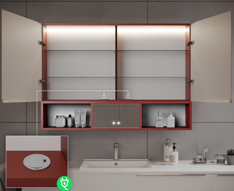 Nτουλαπάκι Μπάνιου LED Emma - 2 Θυρών 100 x 72εκ #10
