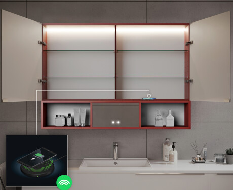 Nτουλαπάκι Μπάνιου LED Emma - 2 Θυρών 100 x 72εκ #9