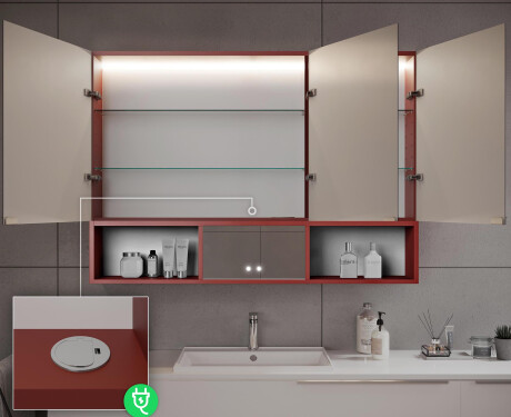 Nτουλαπάκι Μπάνιου LED Emma - 3 Θυρών 100 x 72εκ #10