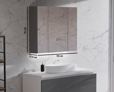 Nτουλαπάκι Μπάνιου LED Clara 70 x 60εκ #2