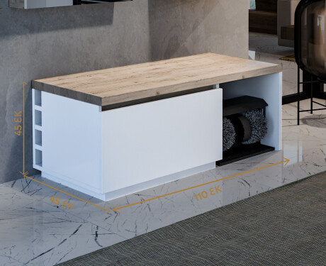 Ντουλάπα Για Παπούτσια Με Μηχάνημα Καθαρισμού Παπουτσιών - Olivia 110 x 45εκ #2