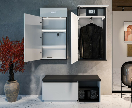 Ντουλάπα Για Παπούτσια Με Μηχάνημα Καθαρισμού Παπουτσιών - Olivia 110 x 45εκ #6