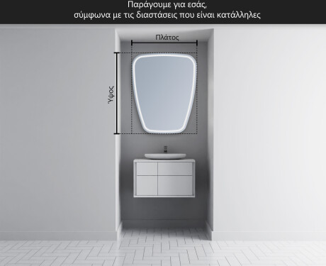 Καθρεπτησ διακοσμητικοσ τοιχου χρυσοι Z223 #3