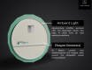 Στρογγυλός φωτιζόμενος καθρέφτης μπάνιου LED L192 #4